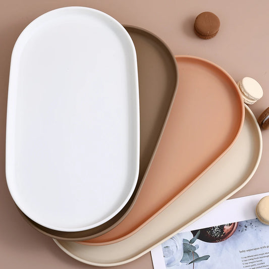 Oval Decorative Storage Tray Jewellery Organiser Vanity Tray Home Decor