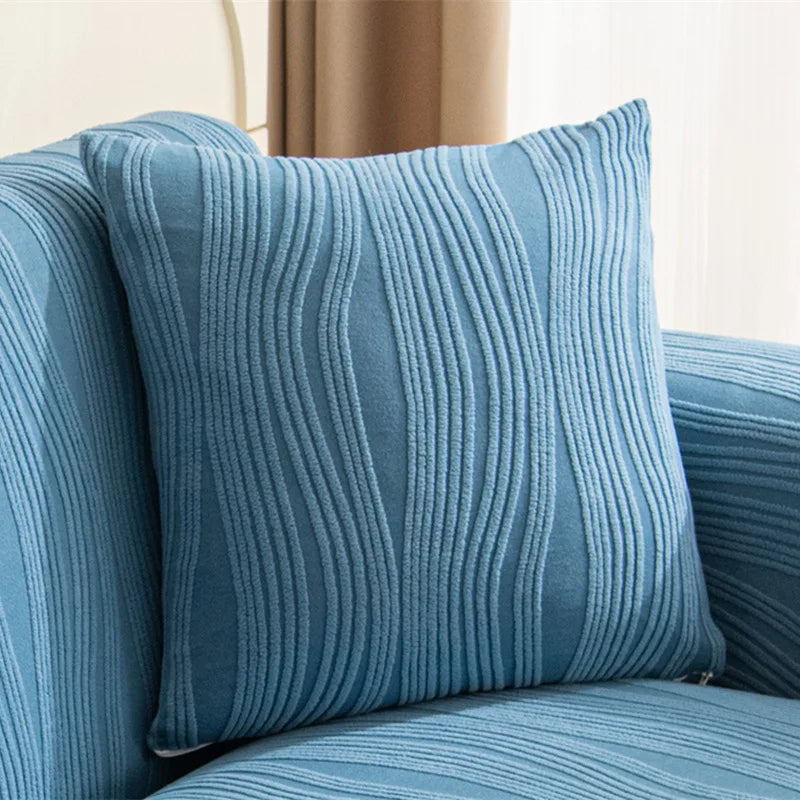 Jacquard Textured Cushion Cover Thick Soft Knitted Sofa Pillow Cover Home Decor