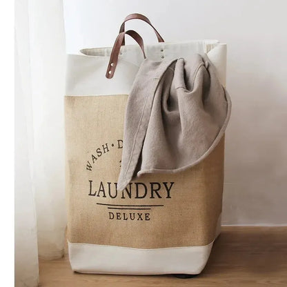 Foldable Fabric Laundry Basket Large Capacity Storage Home Decor