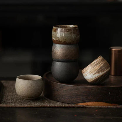 Handmade Artisan Ceramic Espresso Cup Set Home Decor Kitchen Gift