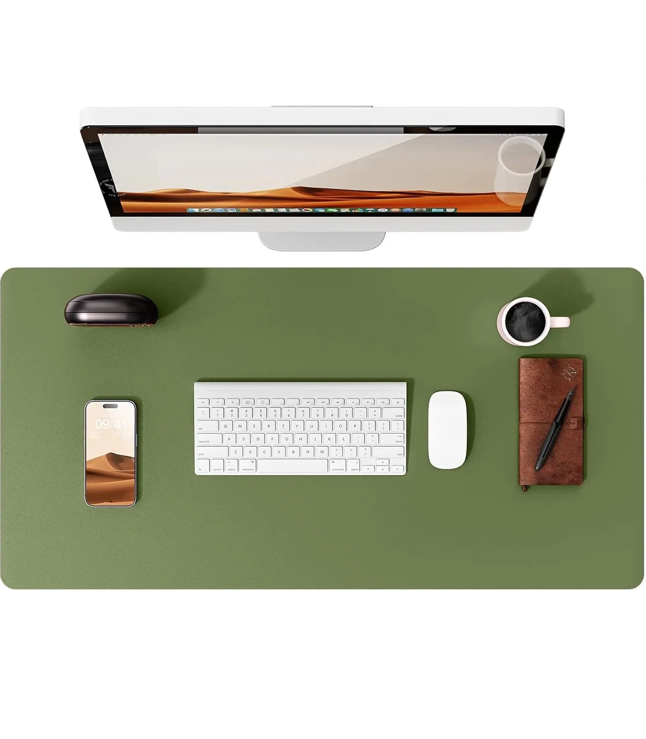 Non-Slip PU Leather Desk Pad Protector Large Office Desk Mat Home Decor