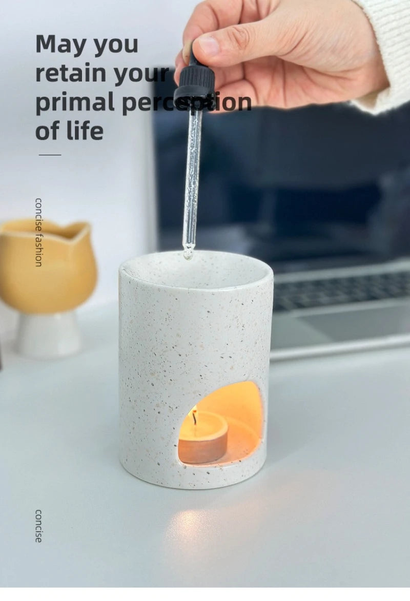 Ceramic Oil Burner and Wax Melt Warmer Tea Light Aromatherapy Home Decor