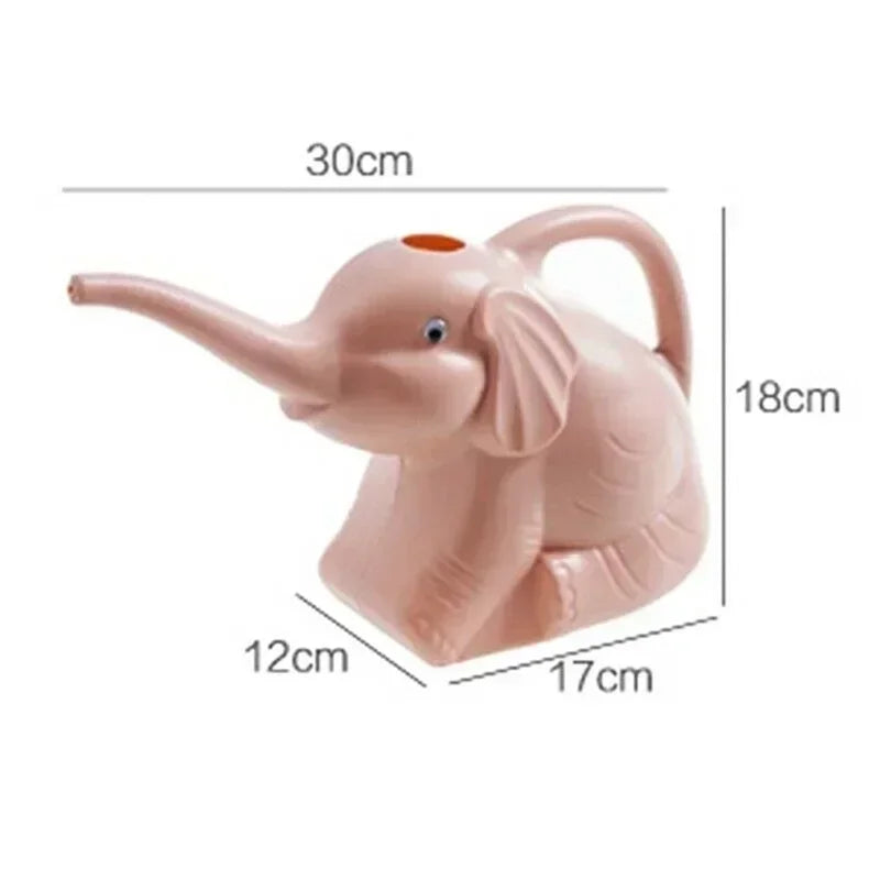 Elephant Watering Can Cute Plastic Indoor Plant Gardening Decor Kids