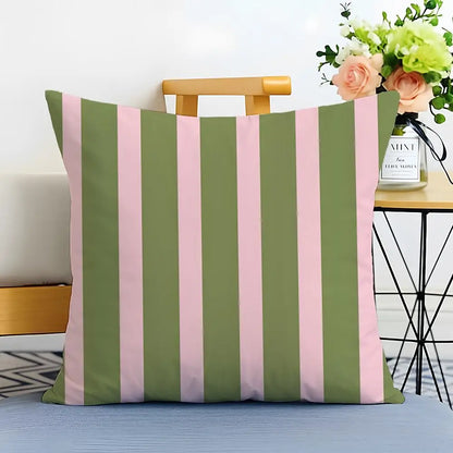 Bold Vertical Stripe Linen Cushion Cover Casual Sofa Bed Decor