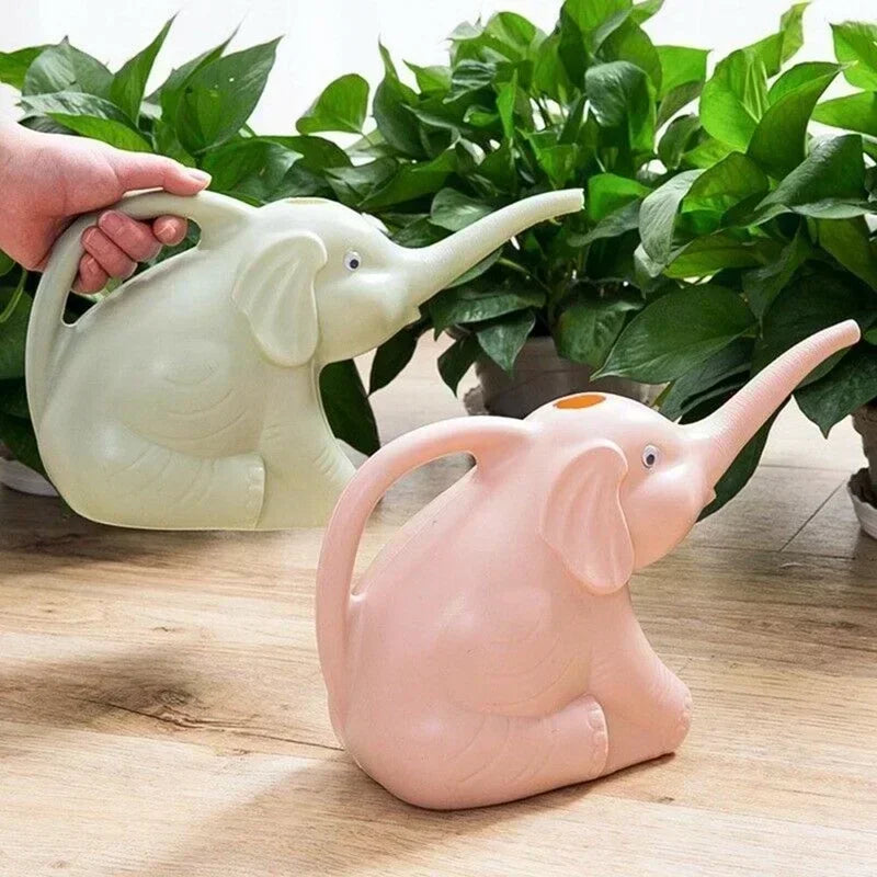 Elephant Watering Can Cute Plastic Indoor Plant Gardening Decor Kids