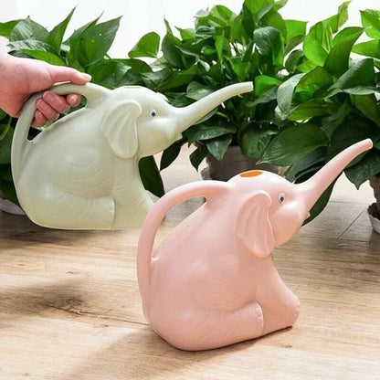 Elephant Watering Can Cute Plastic Indoor Plant Gardening Decor Kids