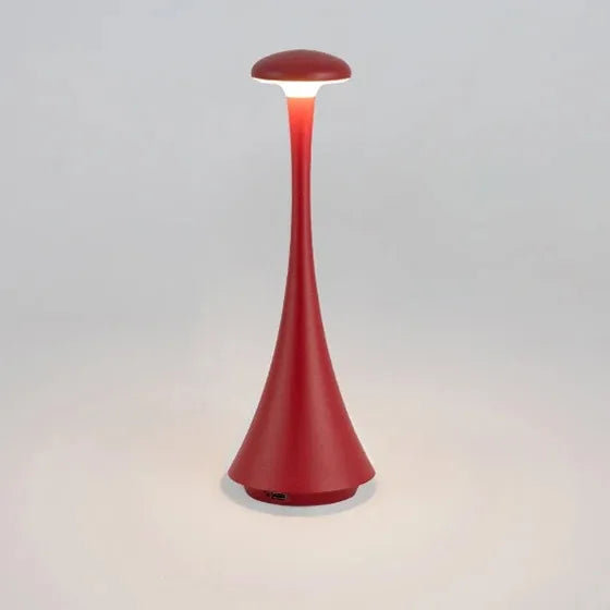 Mushroom Touch Table Lamp Rechargeable USB-C Wireless Cordless Home Decor