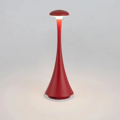 Mushroom Touch Table Lamp Rechargeable USB-C Wireless Cordless Home Decor
