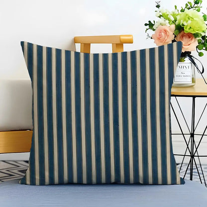 Bold Vertical Stripe Linen Cushion Cover Casual Sofa Bed Decor
