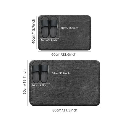 Plush Anti-Slip Bathroom Floor Mat Soft Absorbent Bath Mat Home Decor