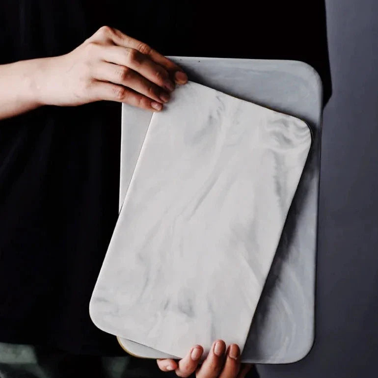 Natural Marble Cutting Board Pastry Board Kitchen Serving Board Home Decor