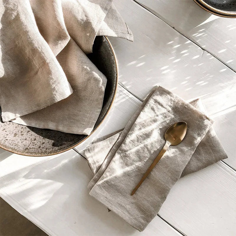 Pure Linen Napkins 4 Pack Table Setting Dining Table Decor