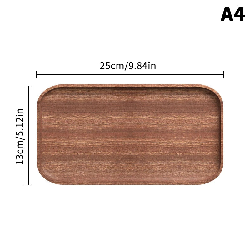 Solid Walnut Wood Serving Tray Coffee Table Decor Kitchen Home Decor