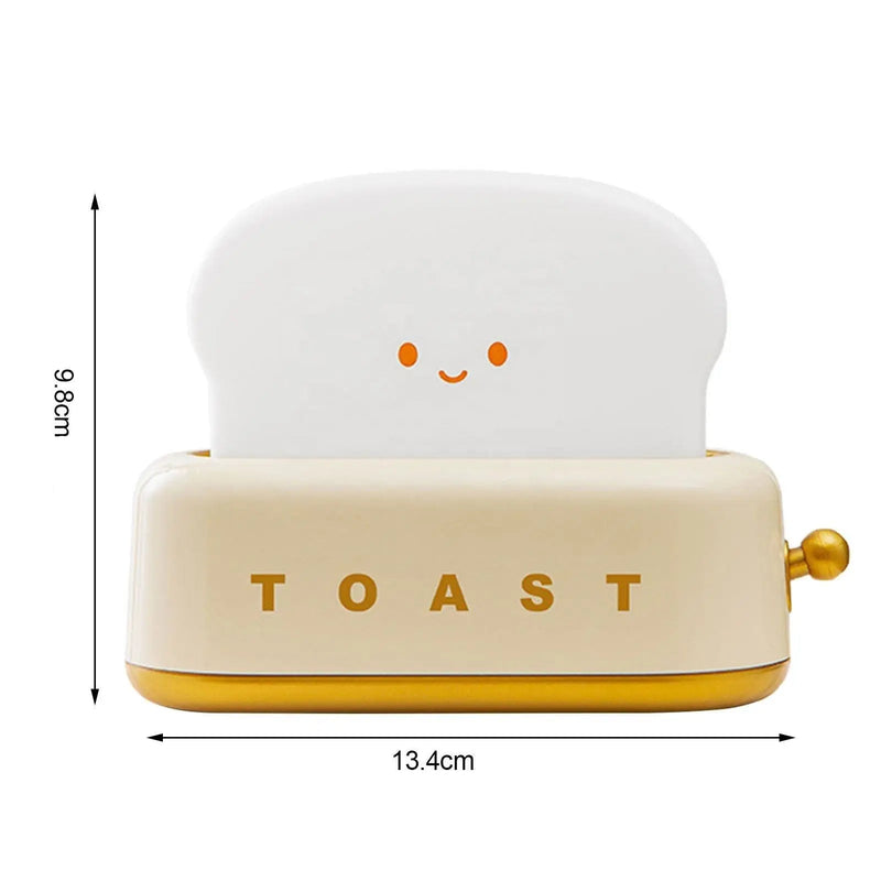 Bread Shaped Night Light Rechargeable Touch Bedside Lamp Bedroom Decor