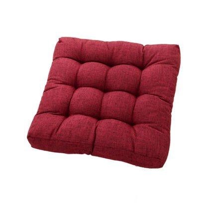 Linen Tufted Floor Cushion Square Meditation Yoga Seat Pad Home Decor