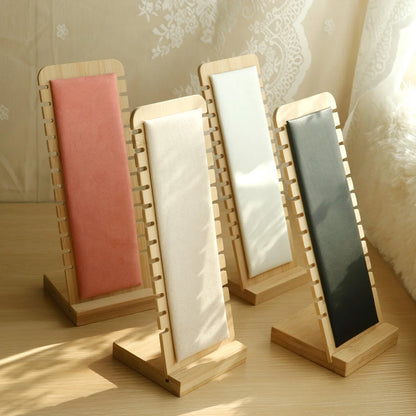 Wooden Necklace Display Stand Large Capacity Jewellery Organiser Home Decor