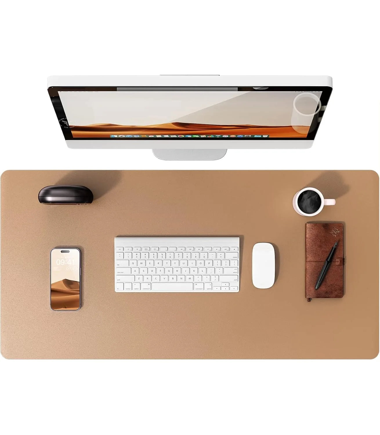 Non-Slip PU Leather Desk Pad Protector Large Office Desk Mat Home Decor