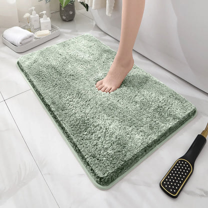Plush Anti-Slip Bathroom Floor Mat Soft Absorbent Bath Mat Home Decor