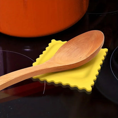 Silicone Biscuit Shape Spoon Rest Heat Resistant Kitchen Decor