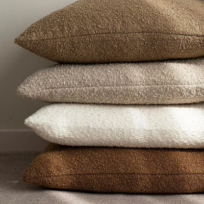 Bouclé Textured Cushion Cover Soft Looped Sofa Pillow Cover Home Decor