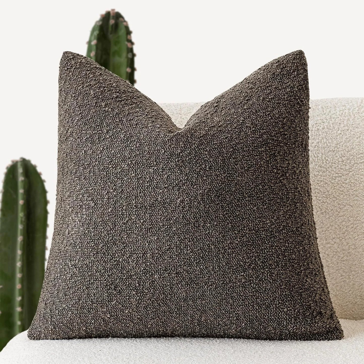 Bouclé Textured Cushion Cover Soft Looped Sofa Pillow Cover Home Decor