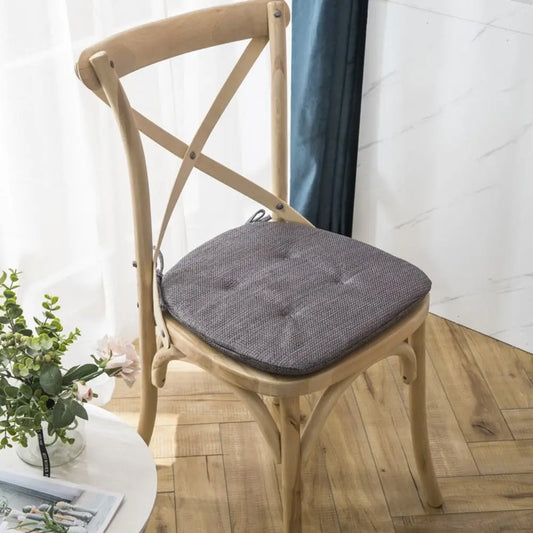 Anti-Slip Linen Dining Chair Cushion Indoor Outdoor Seat Pad Home Decor