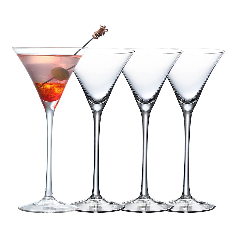 Martini Glasses Set of 4 140ml Trumpet Cocktail Champagne Glass