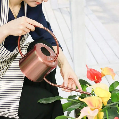 Stainless Steel Watering Can 1.3L Rust Proof Indoor Plants Home Decor