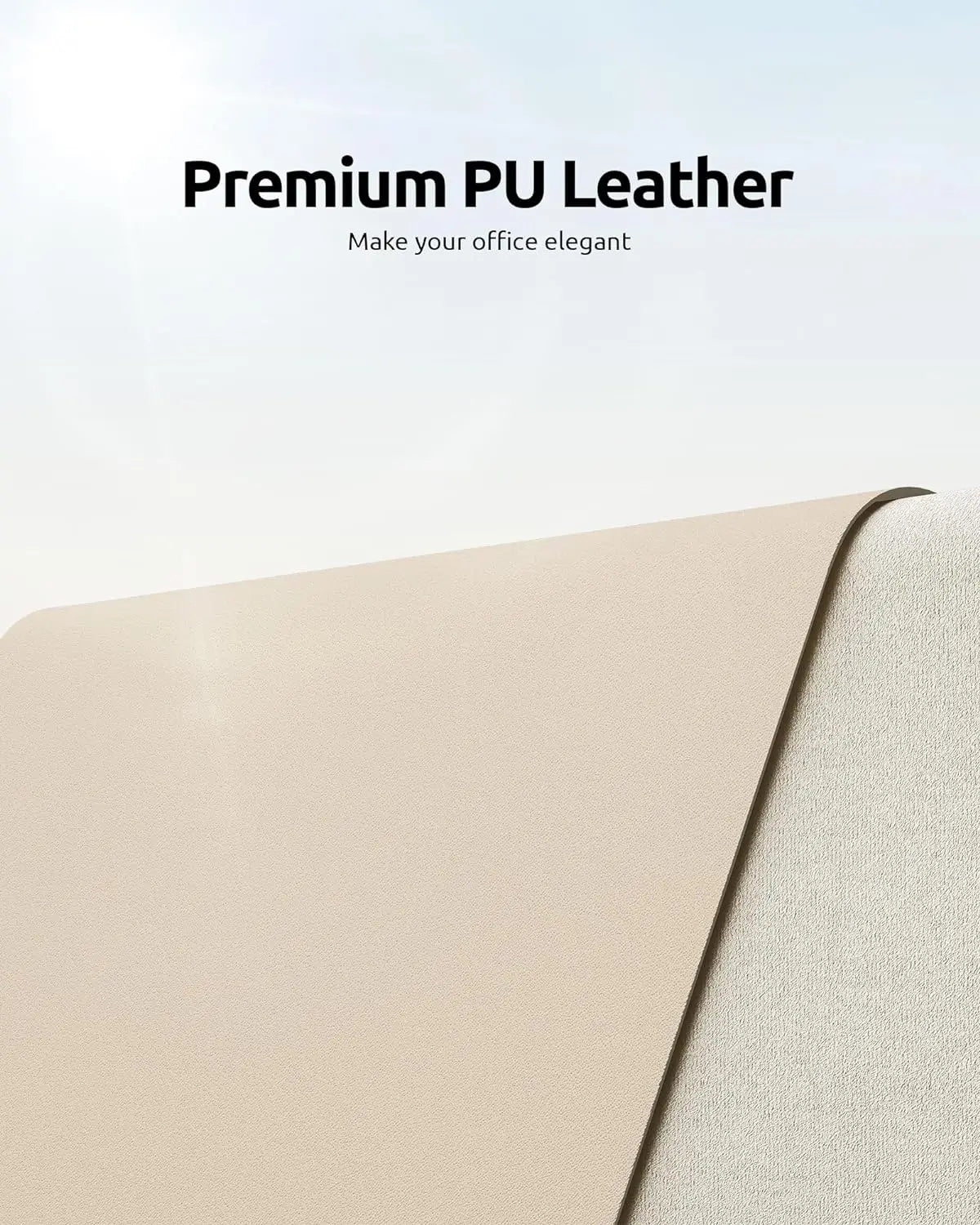 Non-Slip PU Leather Desk Pad Protector Large Office Desk Mat Home Decor