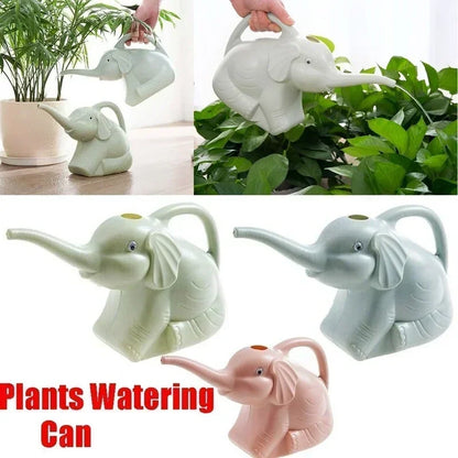 Elephant Watering Can Cute Plastic Indoor Plant Gardening Decor Kids