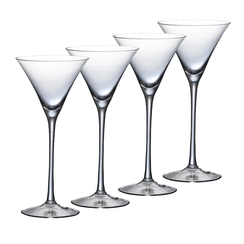 Martini Glasses Set of 4 140ml Trumpet Cocktail Champagne Glass