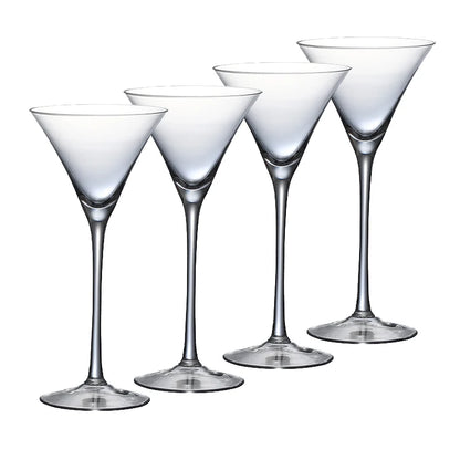 Martini Glasses Set of 4 140ml Trumpet Cocktail Champagne Glass