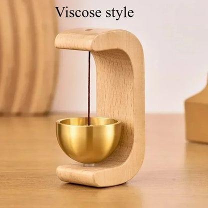 Japanese Magnetic Indoor Wind Chime Oak and Copper Doorbell Home Decor