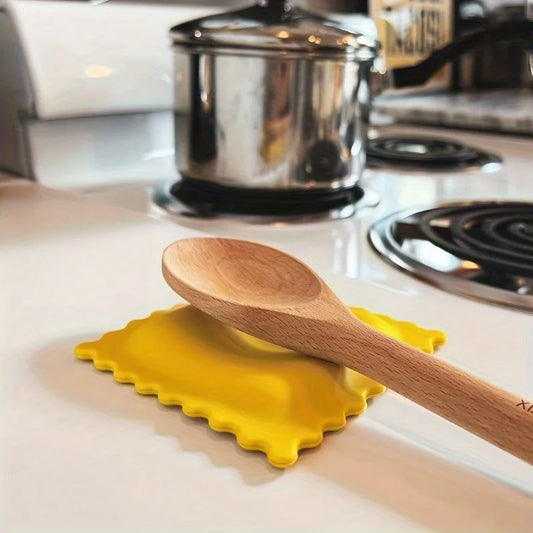 Silicone Biscuit Shape Spoon Rest Heat Resistant Kitchen Decor