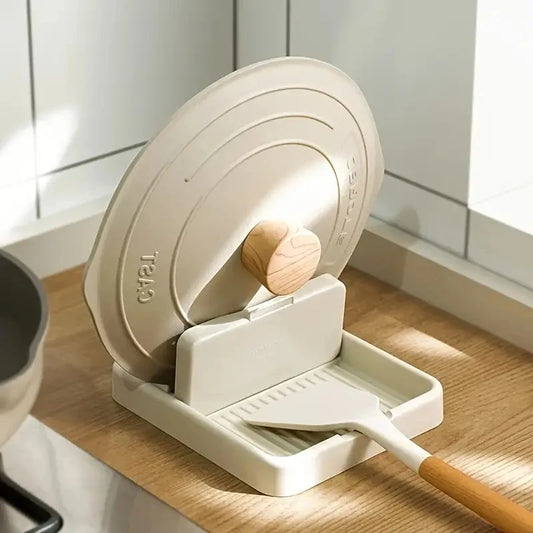 Foldable Pot Lid Holder and Spoon Rest Heat Resistant Kitchen Decor