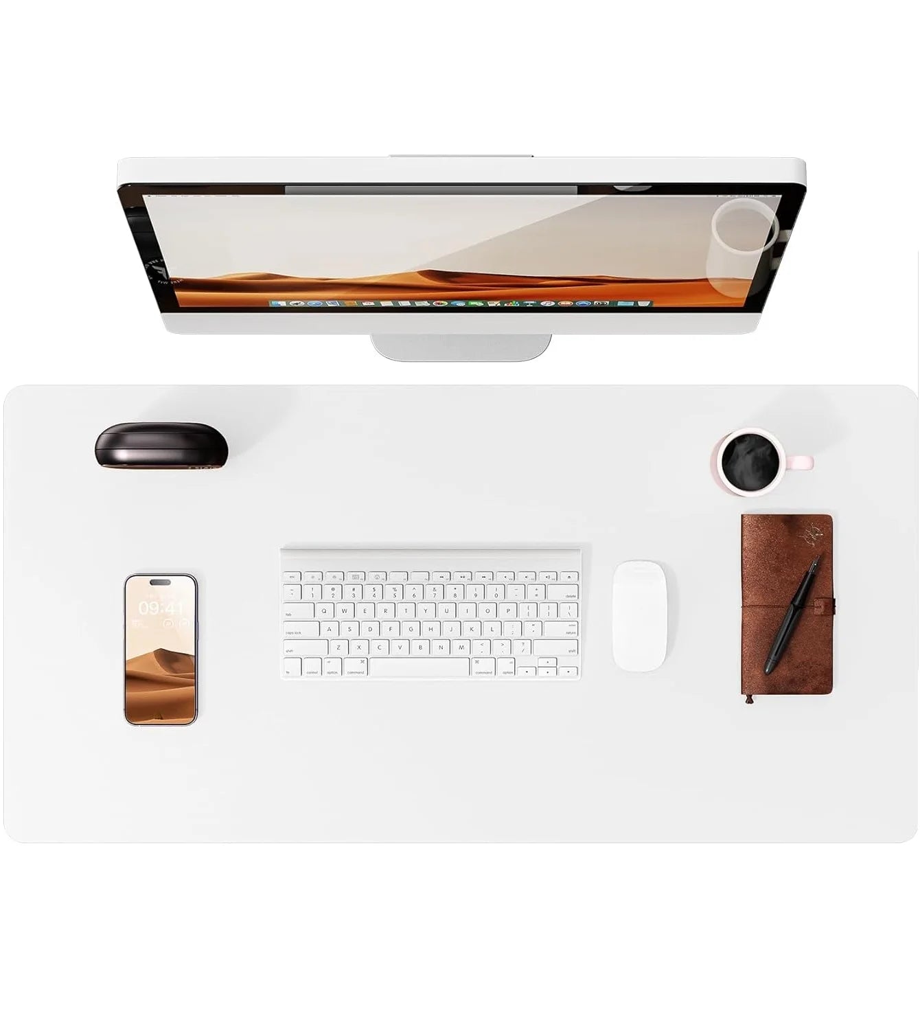 Non-Slip PU Leather Desk Pad Protector Large Office Desk Mat Home Decor