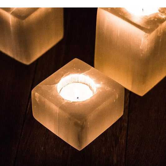 Square Stone Minimalist Candle Holder Wax Melt Home Decor