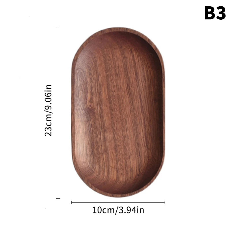Solid Walnut Wood Serving Tray Coffee Table Decor Kitchen Home Decor