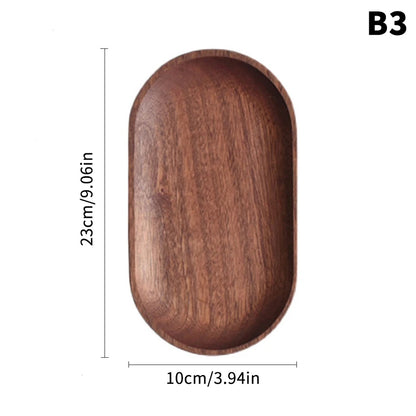 Solid Walnut Wood Serving Tray Coffee Table Decor Kitchen Home Decor