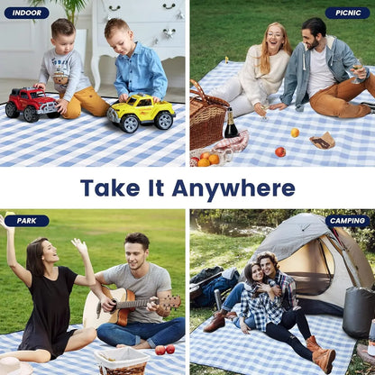 Extra Large Waterproof Foldable Picnic Blanket Outdoor Beach Mat Home Decor
