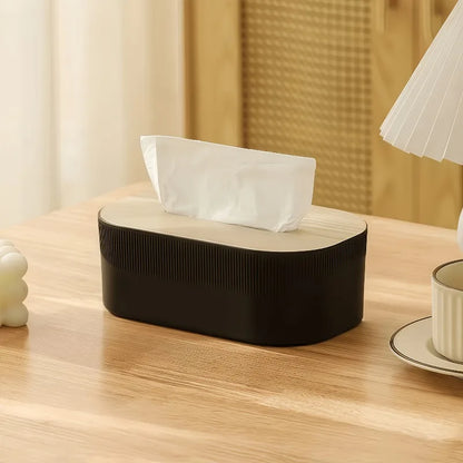 Arched Tissue Box Cover with Lid Modern Bathroom Bedroom Decor