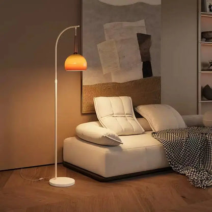 Modern LED Arc Floor Lamp Sunset Effect Standing Light Living Room Home Decor