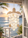 Capiz Shell Turtle Hanging Ornament Coastal Boho Wall Decor Shelf Decor