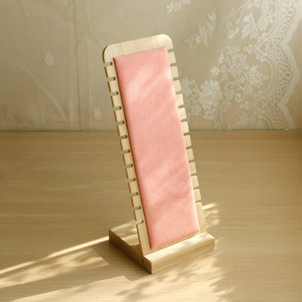 Wooden Necklace Display Stand Large Capacity Jewellery Organiser Home Decor