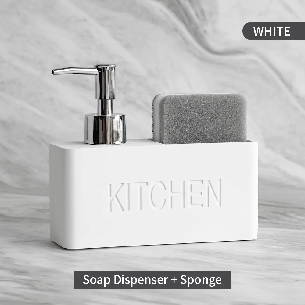 Sandstone Texture Soap Dispenser Set Bathroom Kitchen Decor