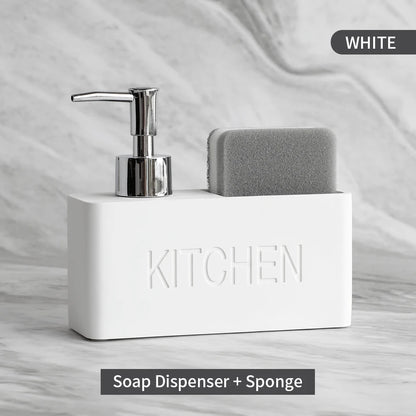 Sandstone Texture Soap Dispenser Set Bathroom Kitchen Decor