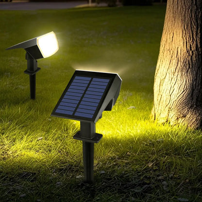 LED Solar Spotlight Outdoor Waterproof Garden Lawn Pathway Flood Light