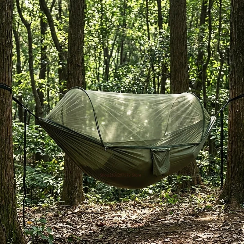 Portable Outdoor Camping Hammock with Mosquito Net Ultralight Travel Shelter
