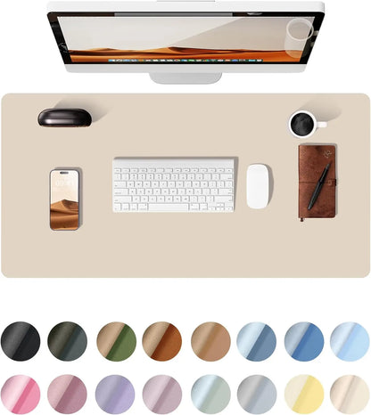 Non-Slip PU Leather Desk Pad Protector Large Office Desk Mat Home Decor