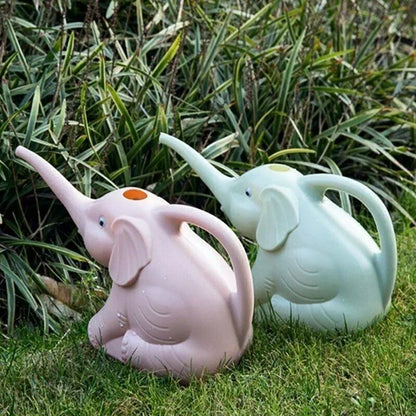 Elephant Watering Can Cute Plastic Indoor Plant Gardening Decor Kids